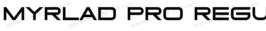 Myrlad pro regular字体转换